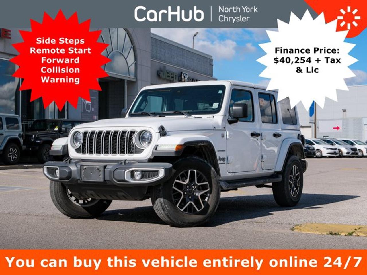 2024 Jeep Wrangler Sahara 2.0L Turbo I4 8-Speed Automatic 4x4 Premium McKinley Leather 3-Piece Freedom Top Heated Seats Photo0