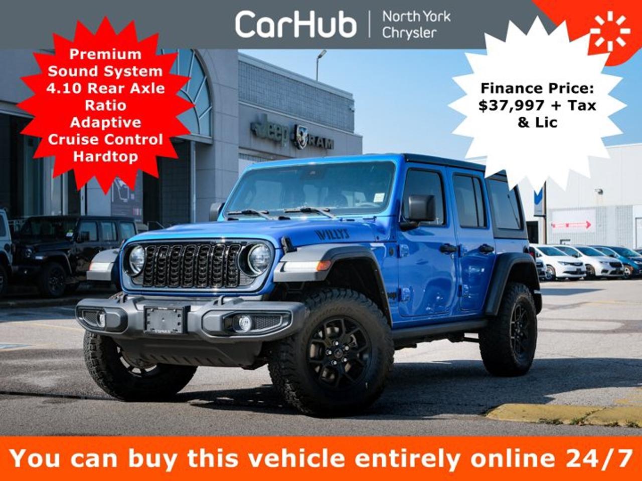 2024 Jeep Wrangler Willys 2.0L T I-4 | Quick Order Package 22W Willys | Convenience Group | Technology Group Photo