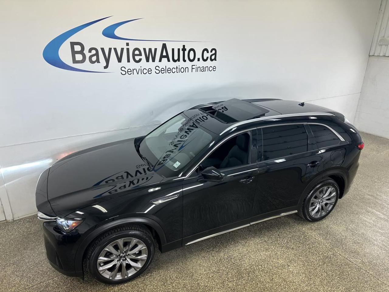2025 Mazda CX-90 MHEV GT/HYBRID/AWD/7 PASSENGER/LEATHER/ROOF/NAV/1 OWNER LEASE RETURN! Photo0