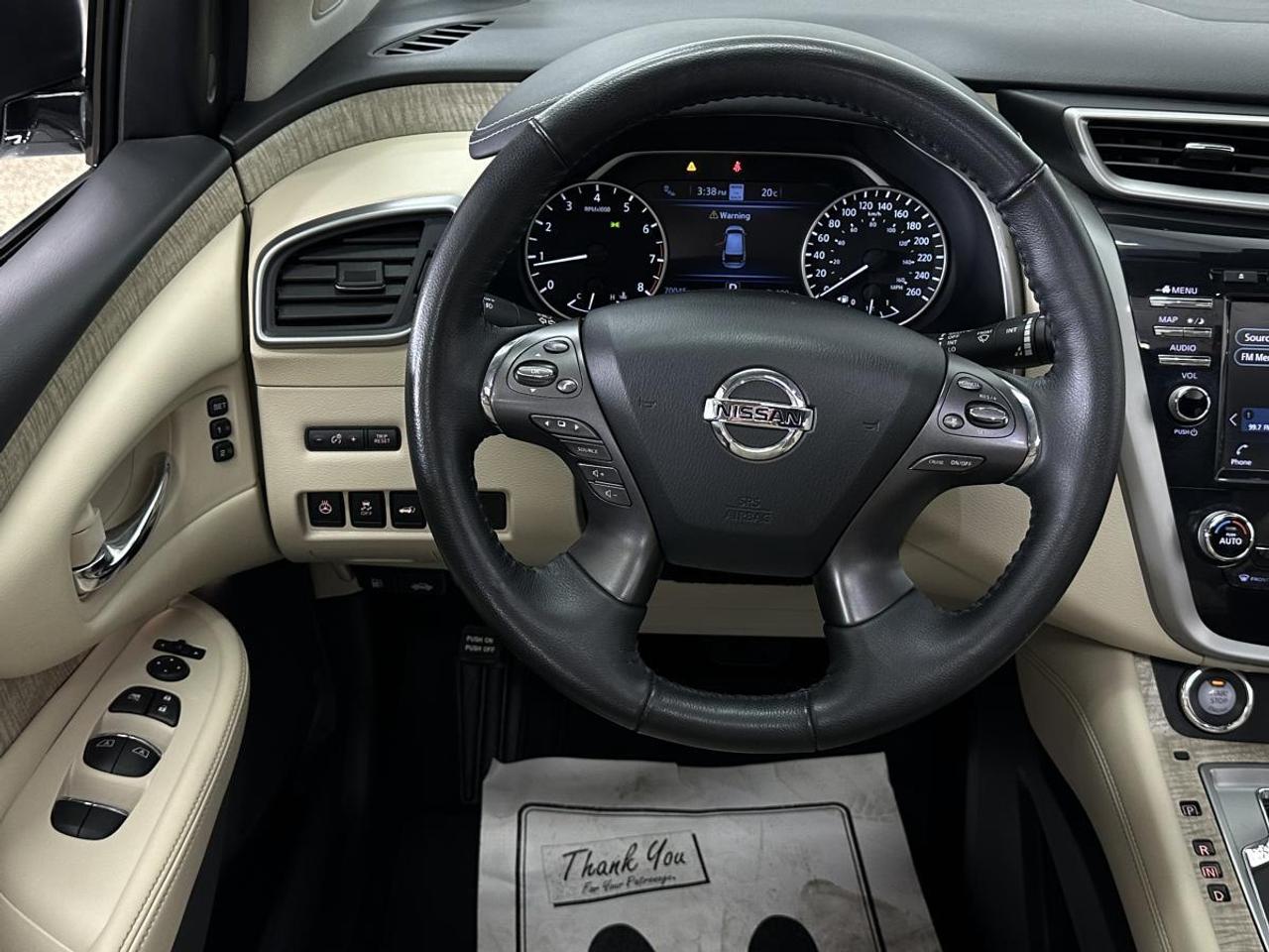 2021 Nissan Murano SL/AWD/CREAM LEATHER/PANOROOF/69KM/LOCAL TRADE! Photo