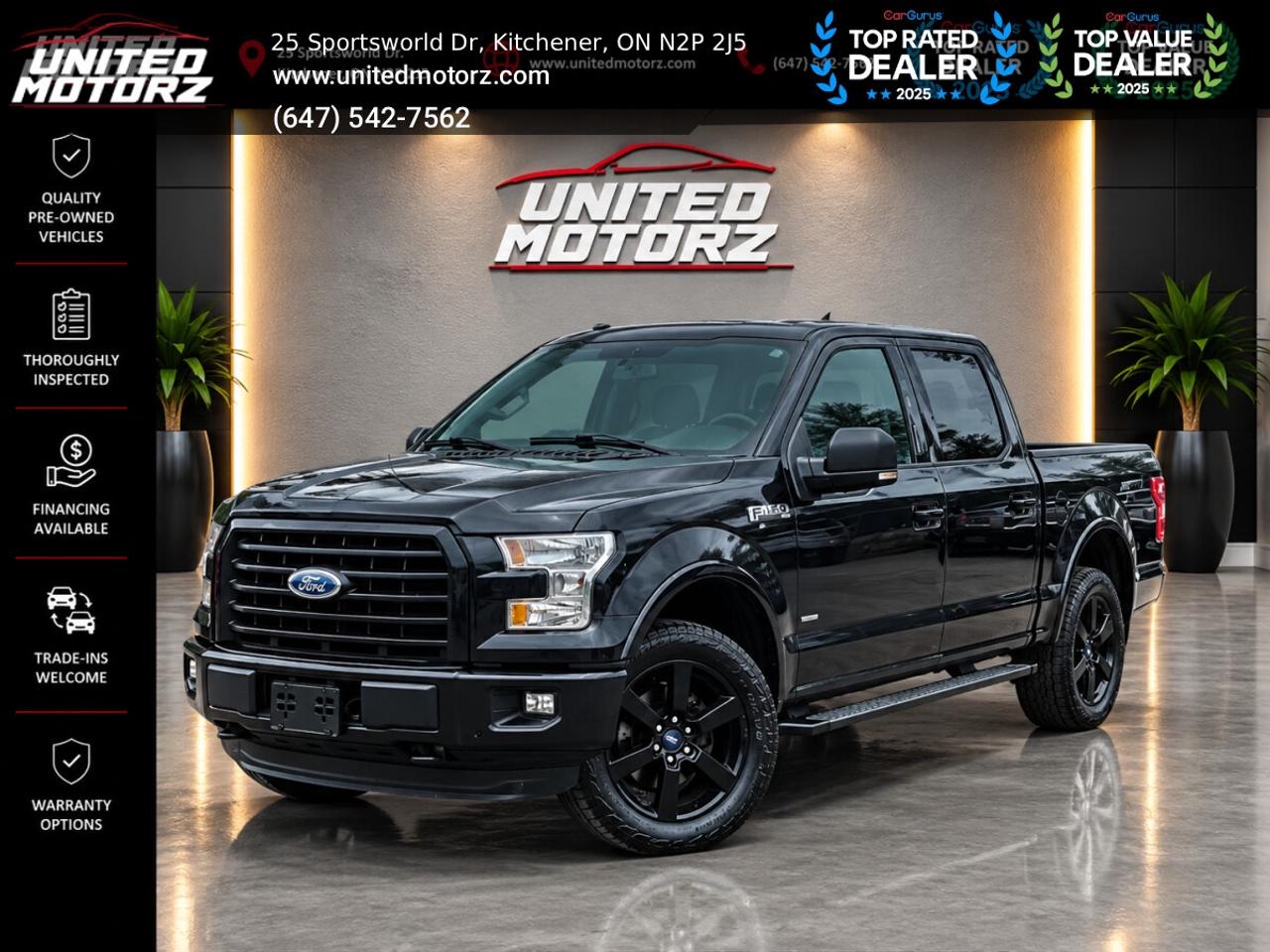 2016 Ford F-150 XLT SPORT SUPER CREW 145" 4WD 2.7L 6cyl~SAFET Photo0