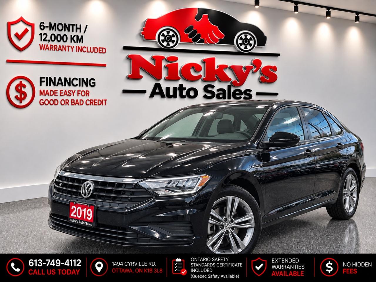 2019 Volkswagen Jetta HIGHLINE - R-LINE - R.CAMERA - 6-SPEED MANUAL! Photo0