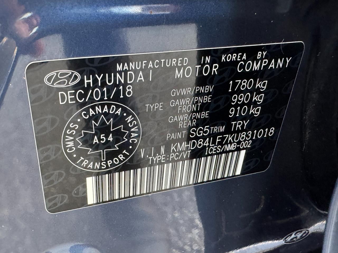2019 Hyundai Elantra Preferred w/Sun & Safety Package Photo