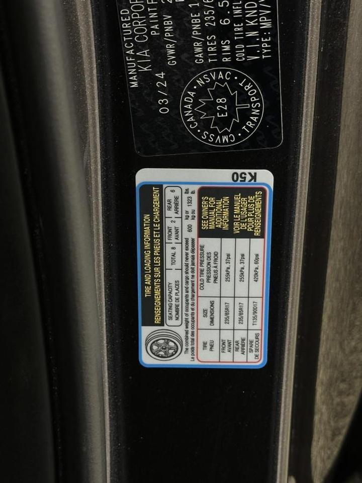 2024 Kia Carnival LX/53KM/OFF 1 OWNER KIA LEASE! Photo