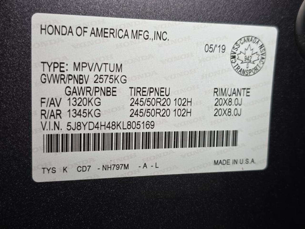 2019 Acura MDX 3.5 Technology Photo