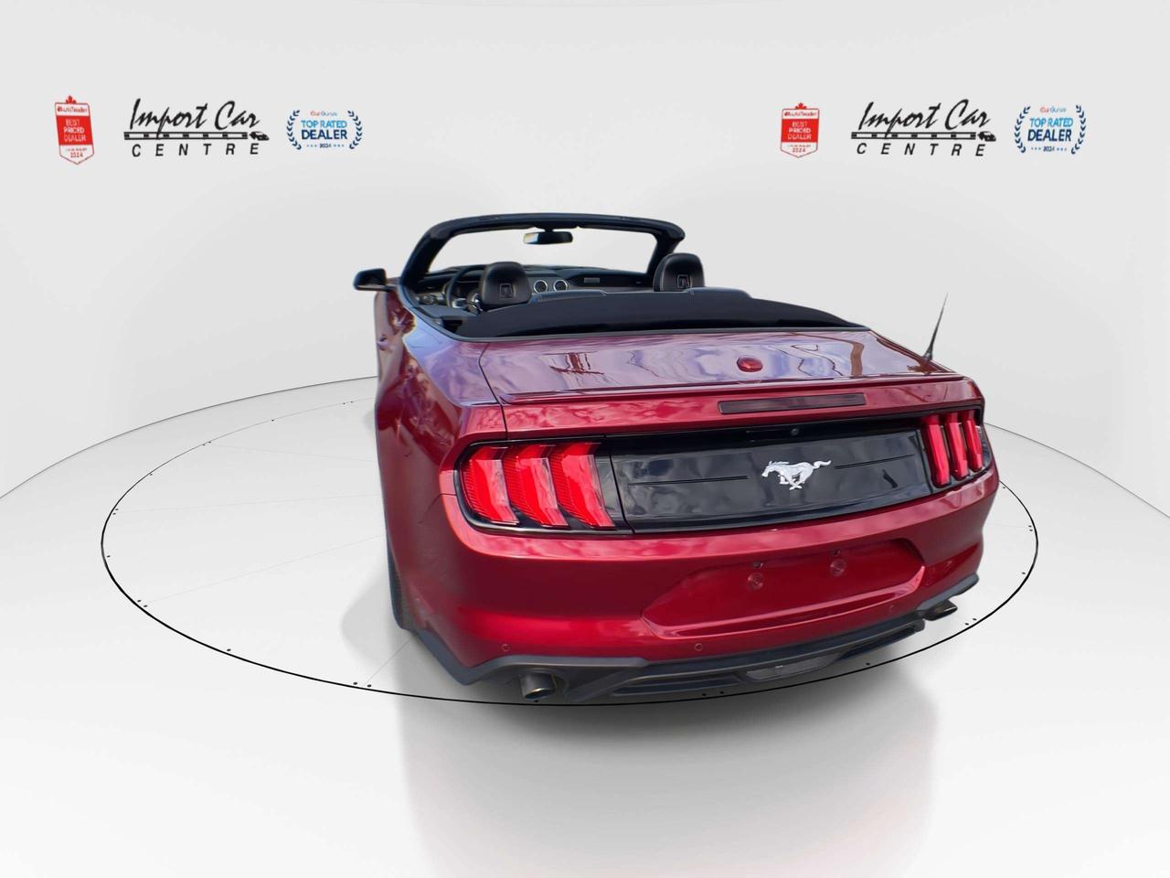 2019 Ford Mustang EcoBoost ONLY 52,000KMS!!  LEATHER, HTD.& VENTED SEATS, BK. CAM, ALLOYS Photo