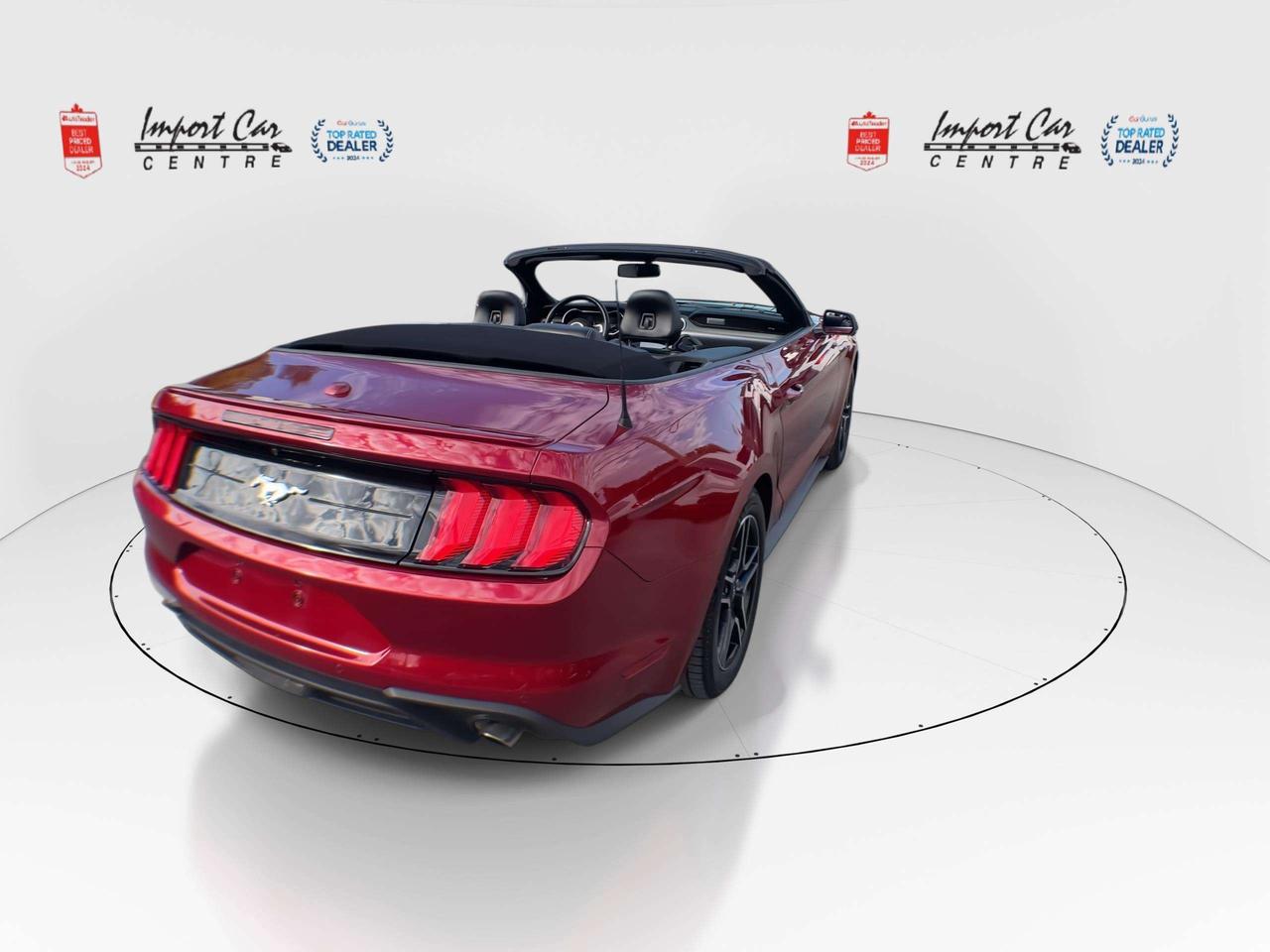 2019 Ford Mustang EcoBoost ONLY 52,000KMS!!  LEATHER, HTD.& VENTED SEATS, BK. CAM, ALLOYS Photo