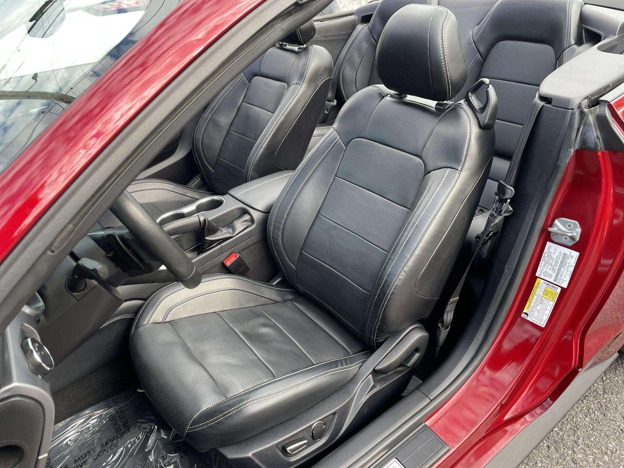 2019 Ford Mustang EcoBoost ONLY 52,000KMS!!  LEATHER, HTD.& VENTED SEATS, BK. CAM, ALLOYS Photo