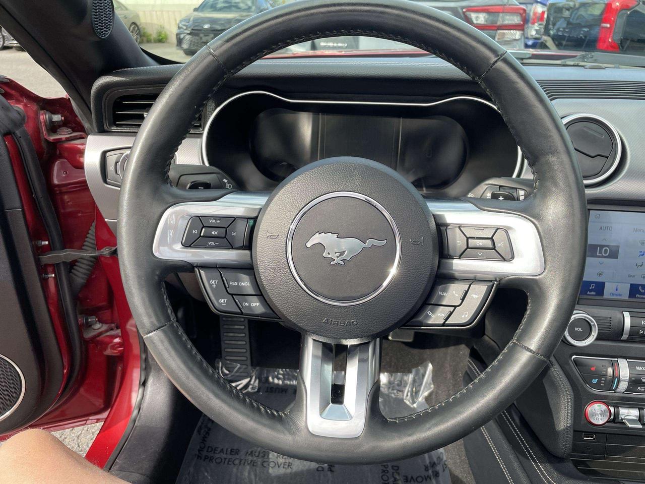 2019 Ford Mustang EcoBoost ONLY 52,000KMS!!  LEATHER, HTD.& VENTED SEATS, BK. CAM, ALLOYS Photo