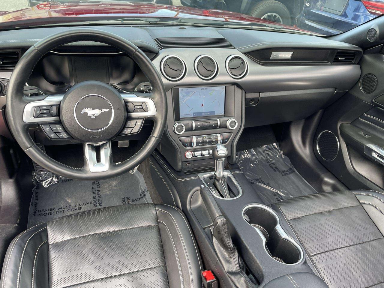 2019 Ford Mustang EcoBoost ONLY 52,000KMS!!  LEATHER, HTD.& VENTED SEATS, BK. CAM, ALLOYS Photo