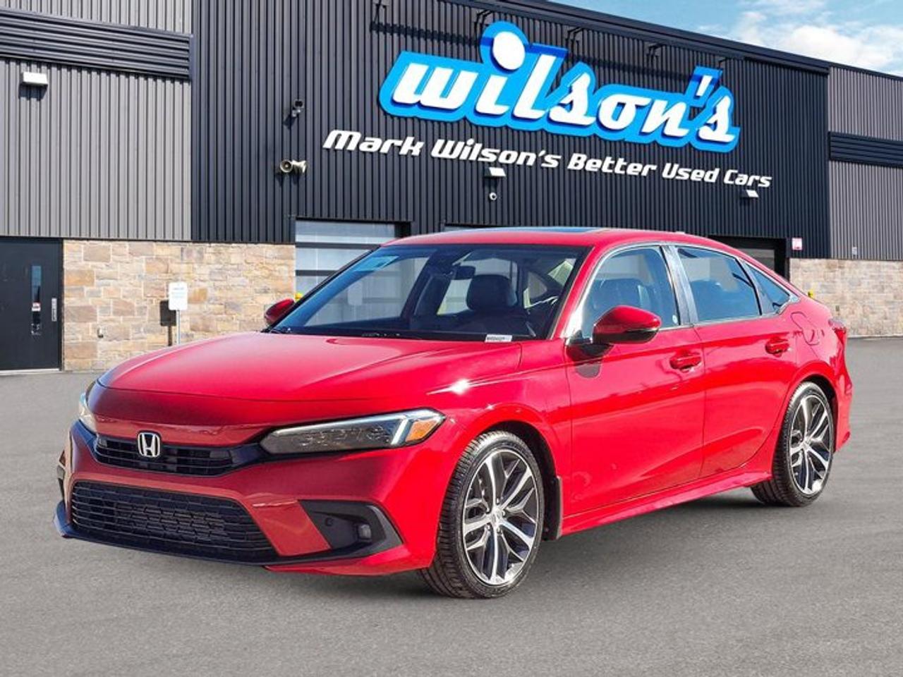 2022 Honda Civic Sedan Touring | Leather | Sunroof | Heated Seats + Steering | Adaptive Cruise | CarPlay + Android & More ! Photo0