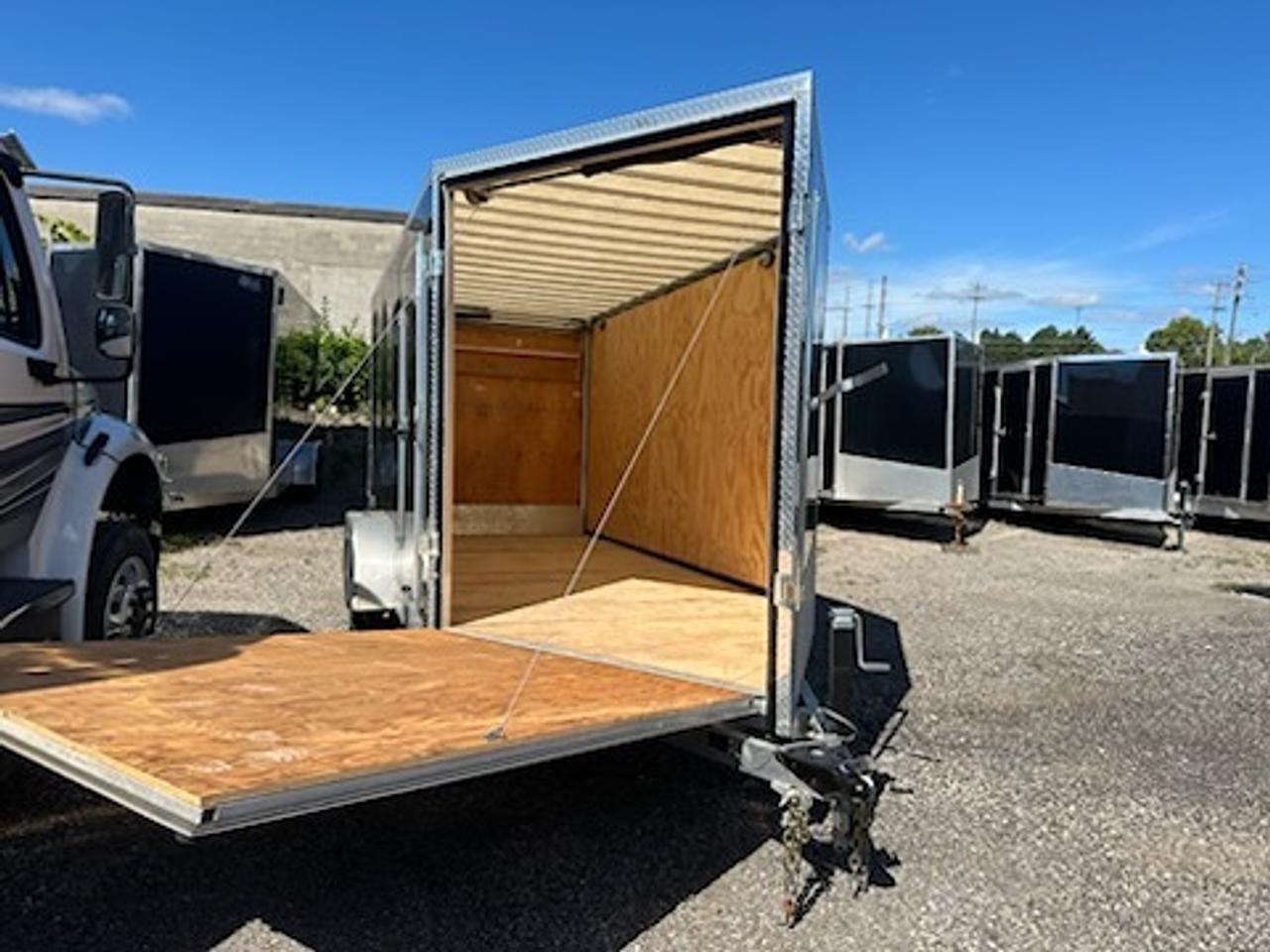 2022 Canadian Trailer Company 7x14 V Nose Cargo Trailer Drive on, Drive off Photo7