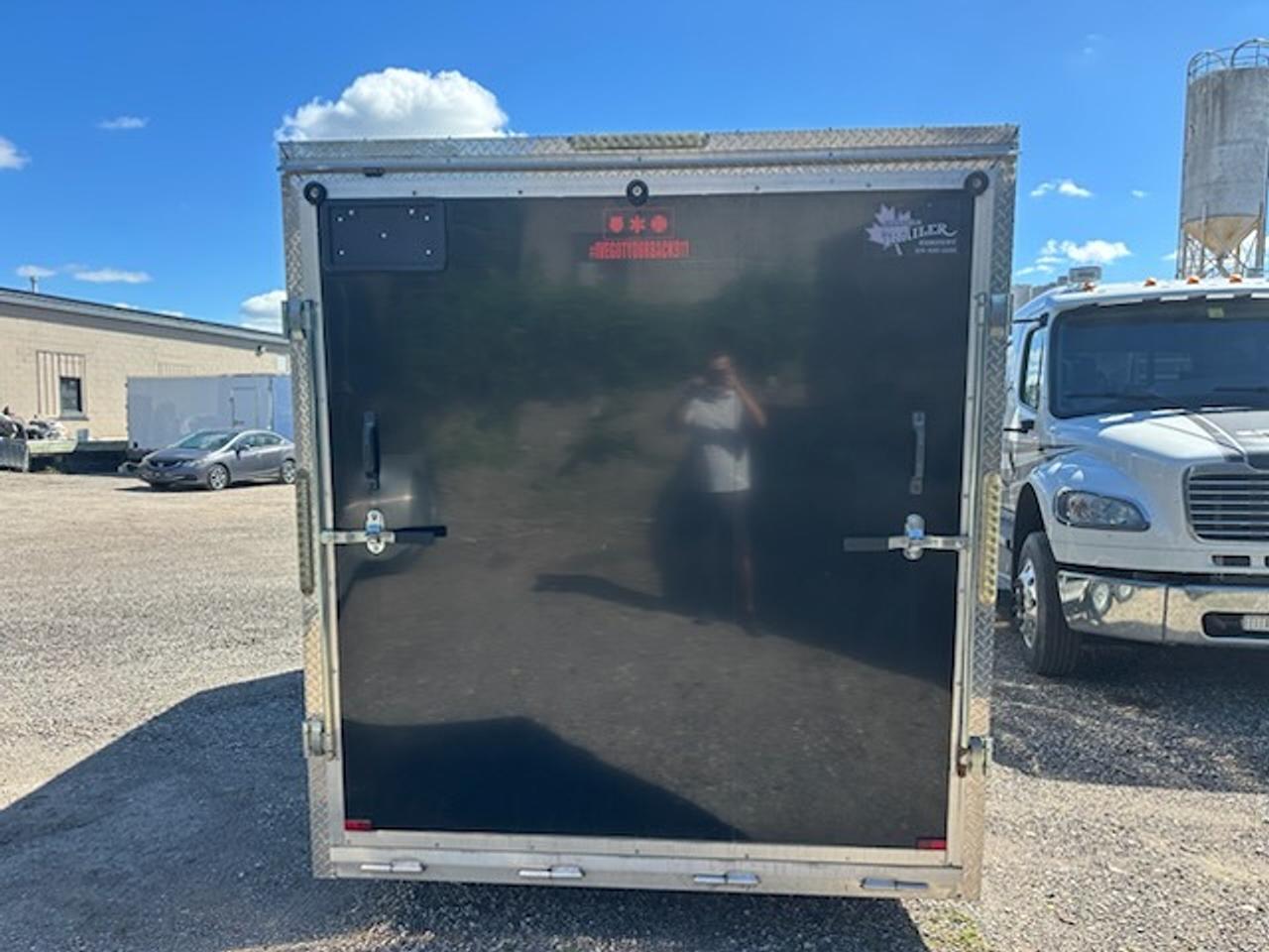 2022 Canadian Trailer Company 7x14 V Nose Cargo Trailer Drive on, Drive off Photo3