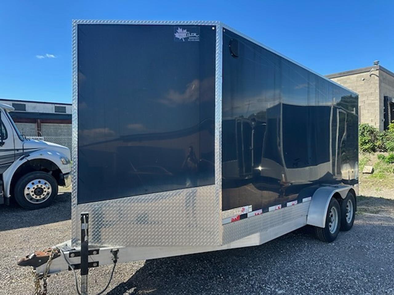 2021 Canadian Trailer Company 7x16 V-Nose Cargo Trailer Aluminum Tandem Axle Photo2