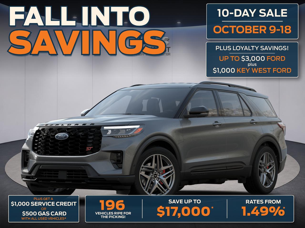 Gray (Carbonized Grey Metallic) 2025 Ford Explorer SUV / Crossover All-Wheel Drive Automatic