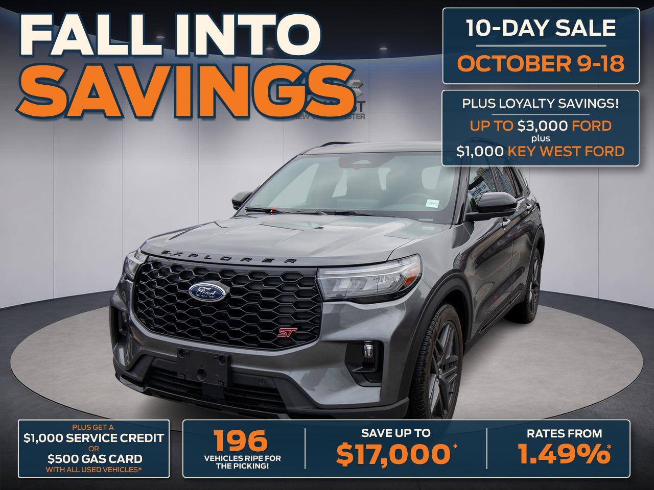 Gray (Carbonized Grey Metallic) 2025 Ford Explorer SUV / Crossover All-Wheel Drive Automatic