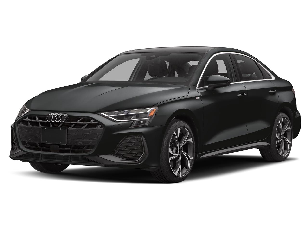 Black 2025 Audi A3 Sedan  Automatic