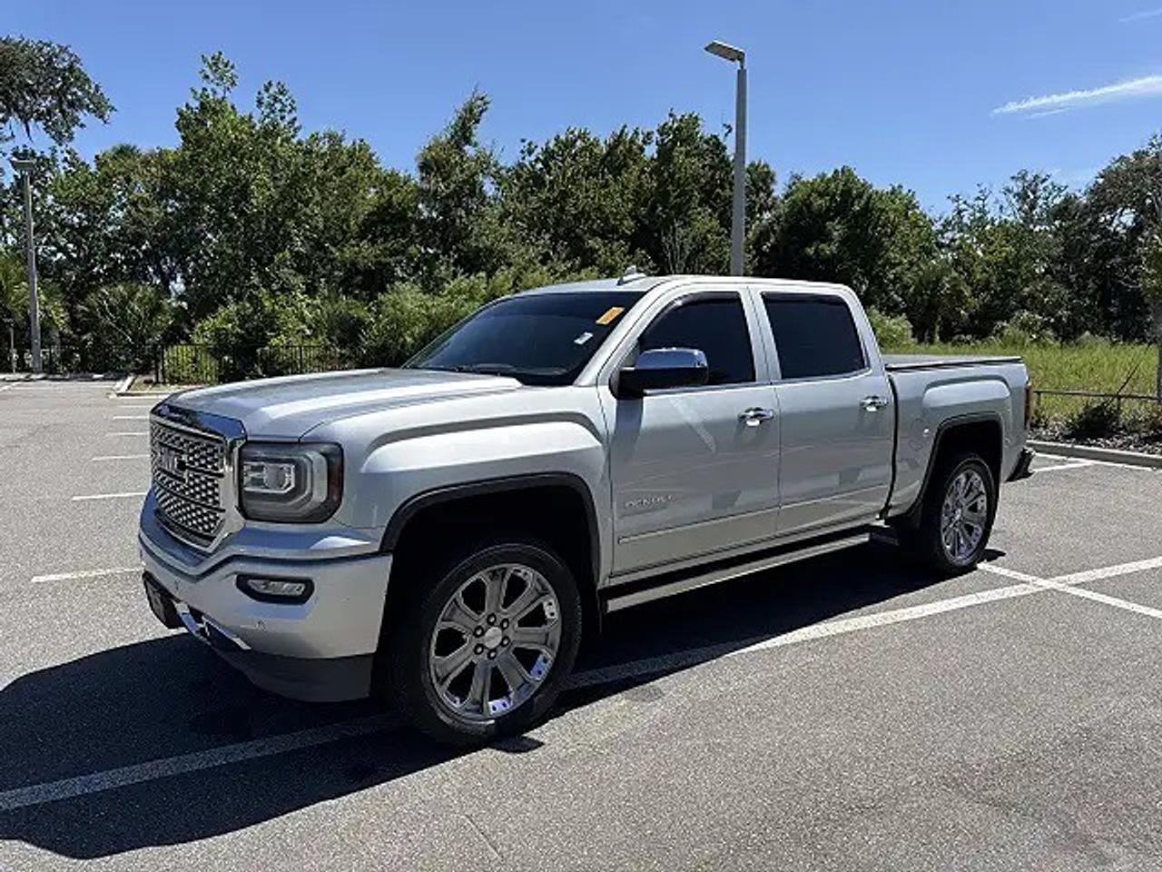 Silver 2018 GMC Sierra 1500 Pickup Truck Four-Wheel Drive Automatic