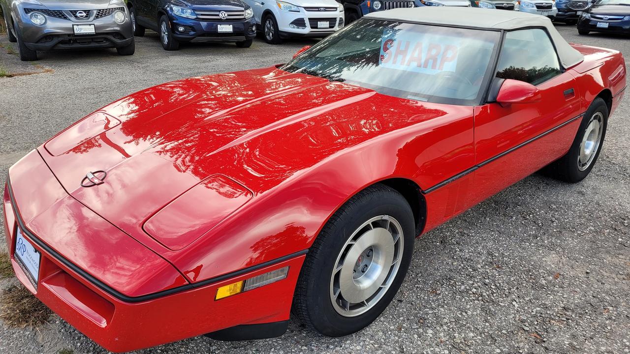 Red 1987 Chevrolet Corvette Convertible Rear-Wheel Drive Automatic