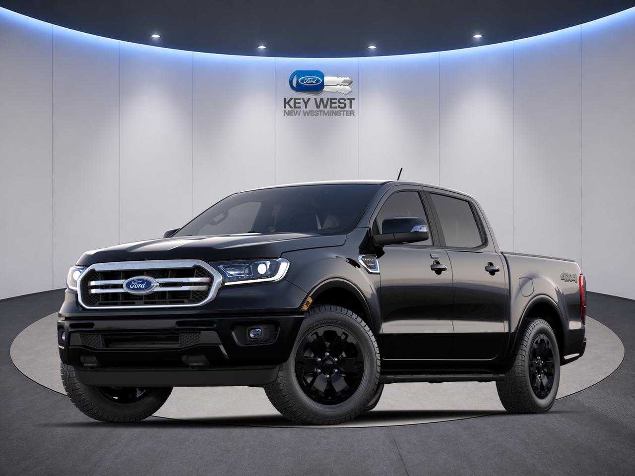 Black 2021 Ford Ranger Pickup Truck Four-Wheel Drive Automatic