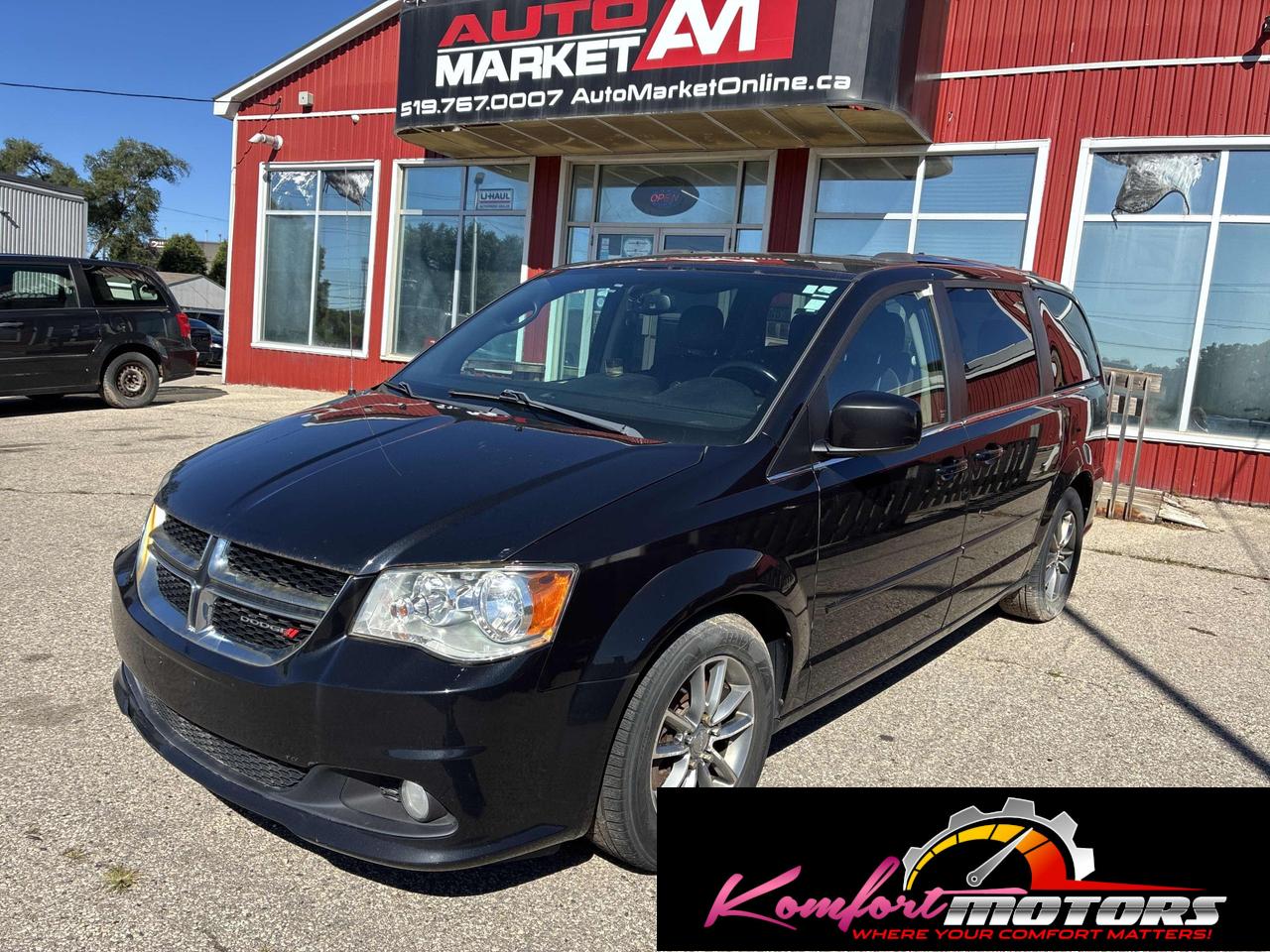 Black 2015 Dodge Grand Caravan Minivan Front-Wheel Drive Automatic
