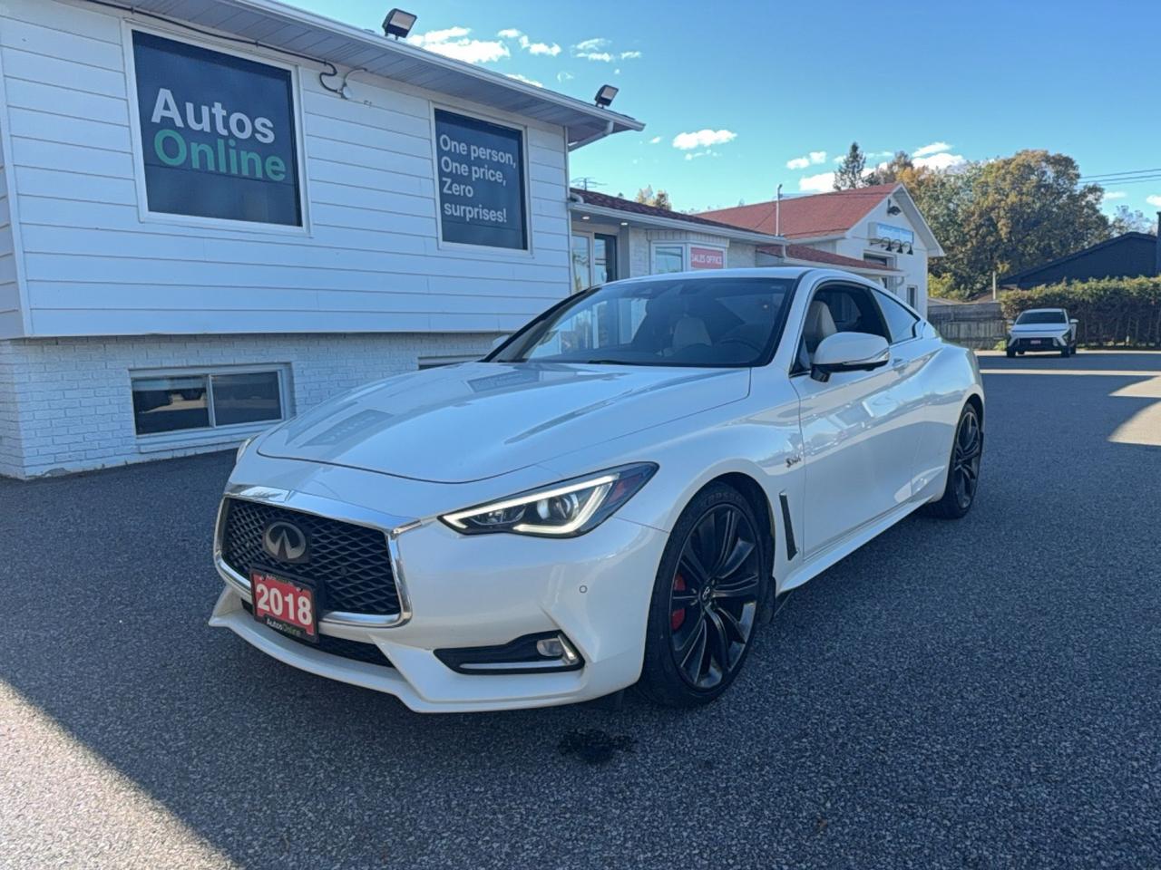 White 2018 INFINITI Q60 Coupe All-Wheel Drive Automatic