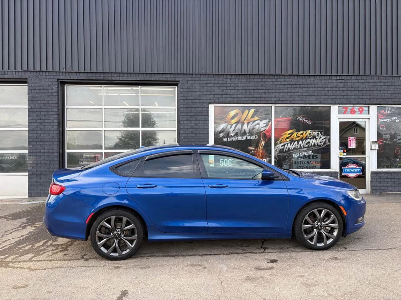 Blue 2015 Chrysler 200 Sedan All-Wheel Drive Automatic