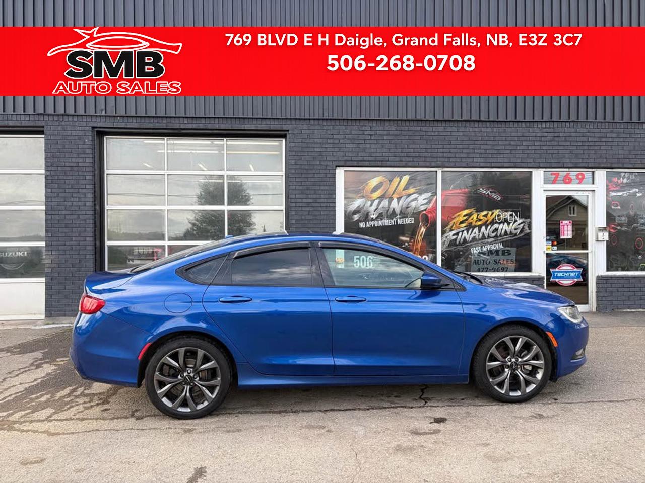 Blue 2015 Chrysler 200 Sedan All-Wheel Drive Automatic