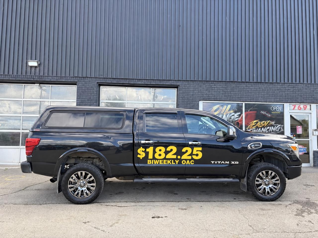 Black 2016 Nissan Titan Pickup Truck Four-Wheel Drive Automatic