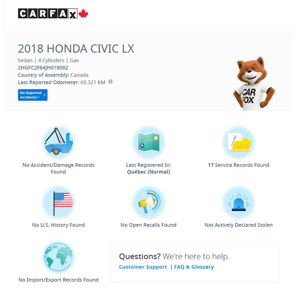 2018 Honda Civic SE+CLEAN CARFAX+Remote Start+Adpative Cruise Photo