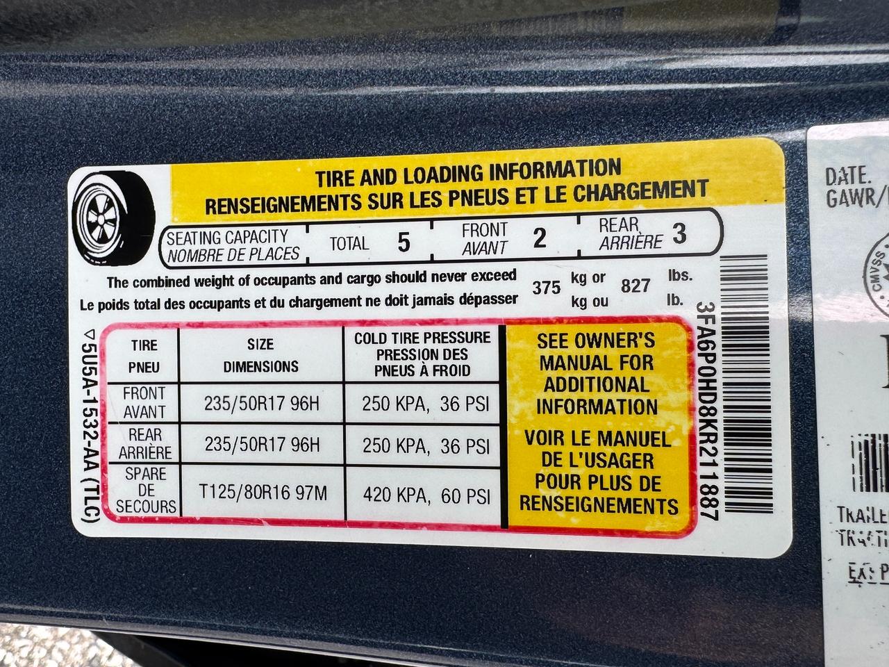 2019 Ford Fusion SE+CLEAN CARFAX+APPLEPLAY+A/C Photo