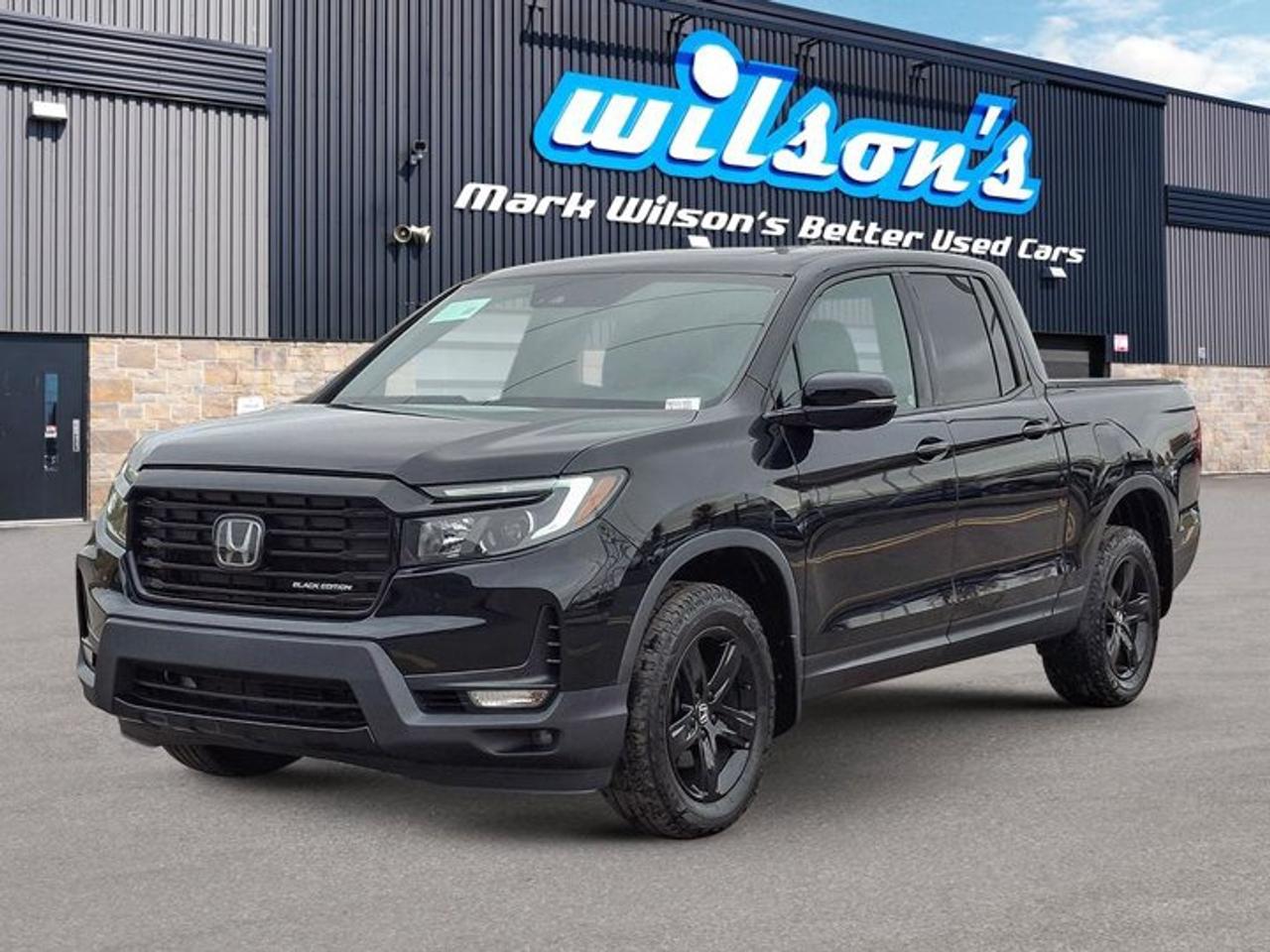 2021 Honda Ridgeline Black Edition AWD | Leather | Sunroof | Nav | Radar Cruise | Cooled + Heated Seats | and More ! Photo