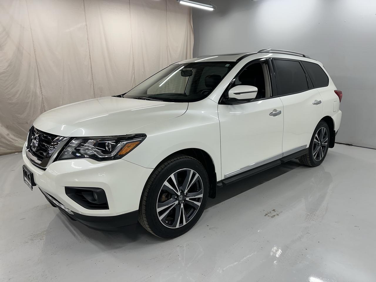 White 2019 Nissan Pathfinder SUV / Crossover Four-Wheel Drive Continuously Variable Transmission