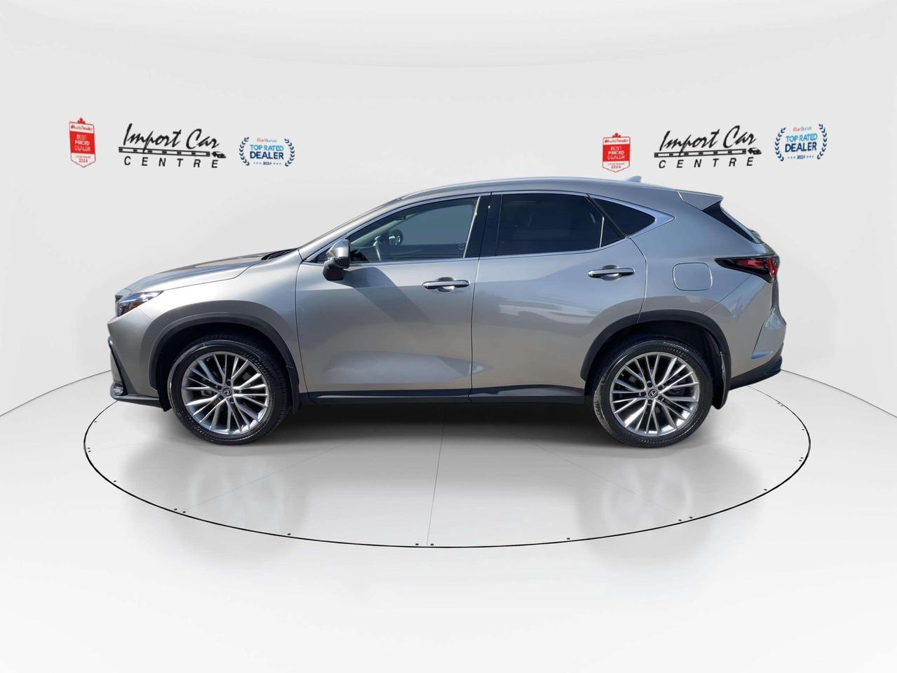 2023 Lexus NX 350 ONLY 9,516KMS!!  ULTRA PREMIUM, NULUXE, ROOF, 20 ALLOYS, HTD. & VENTED SEATS, HTD. STEER. WHEEL, BL Photo