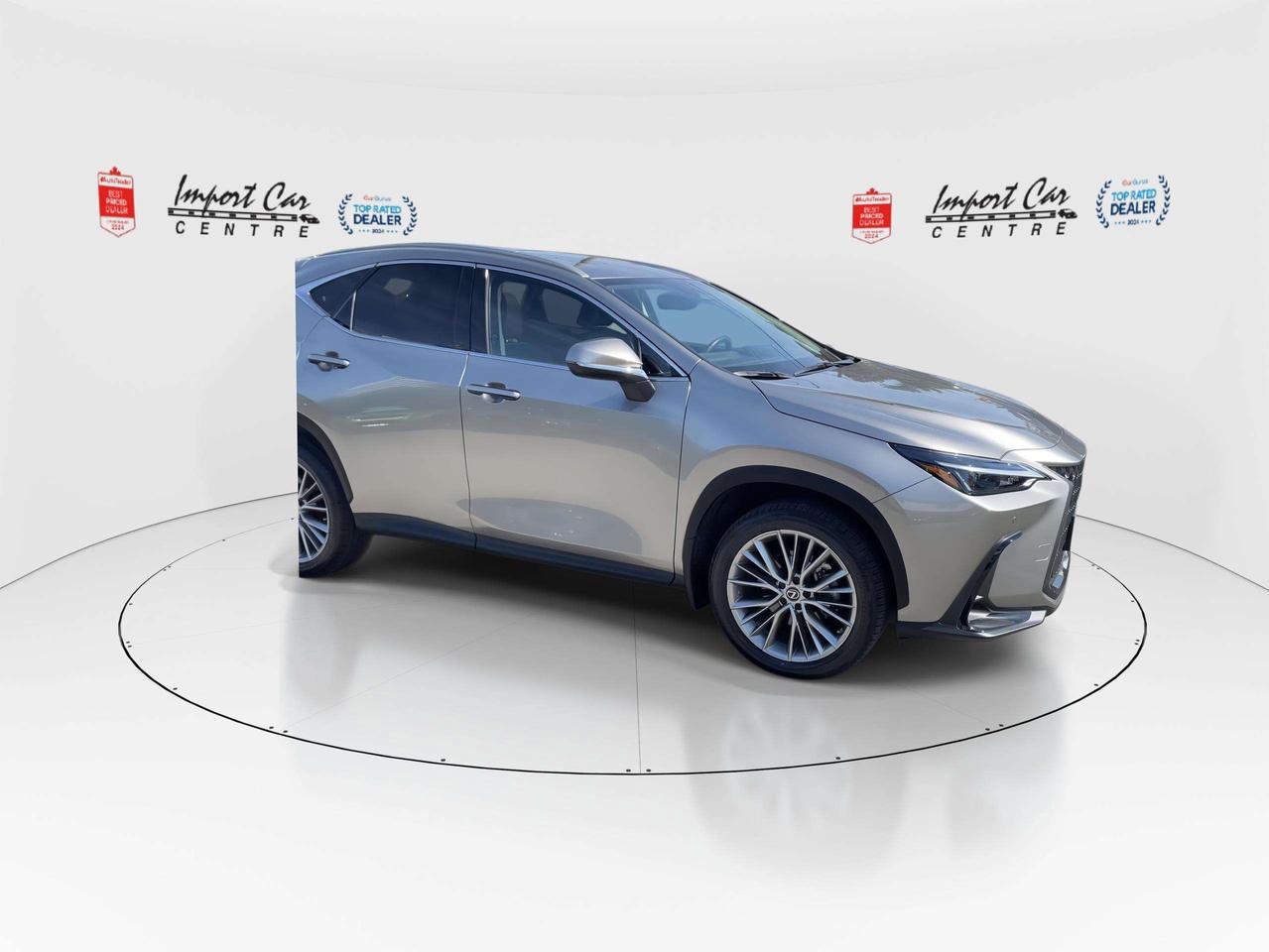 2023 Lexus NX 350 ONLY 9,516KMS!!  ULTRA PREMIUM, NULUXE, ROOF, 20 ALLOYS, HTD. & VENTED SEATS, HTD. STEER. WHEEL, BL Photo5