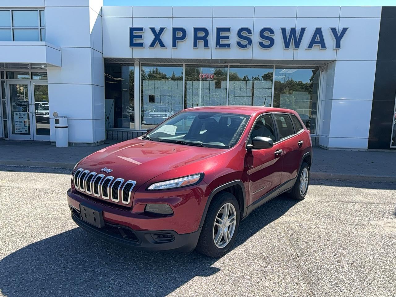 2017 Jeep Cherokee SPORT, 2.4L GREAT ON GAS, 8" SCREEN, AS TRADED Photo0