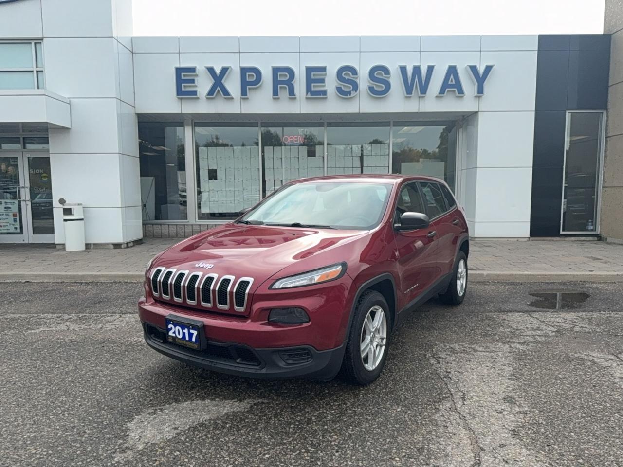 2017 Jeep Cherokee SPORT, 2.4L GREAT ON GAS, 8" SCREEN, AS TRADED Photo0