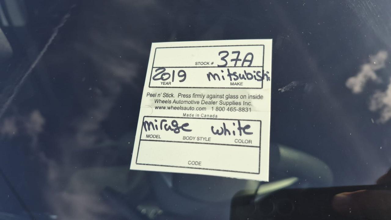 2019 Mitsubishi Mirage ES, HATCH, AUTO, GREAT ON FUEL, 173KMS, CERTIFIED Photo