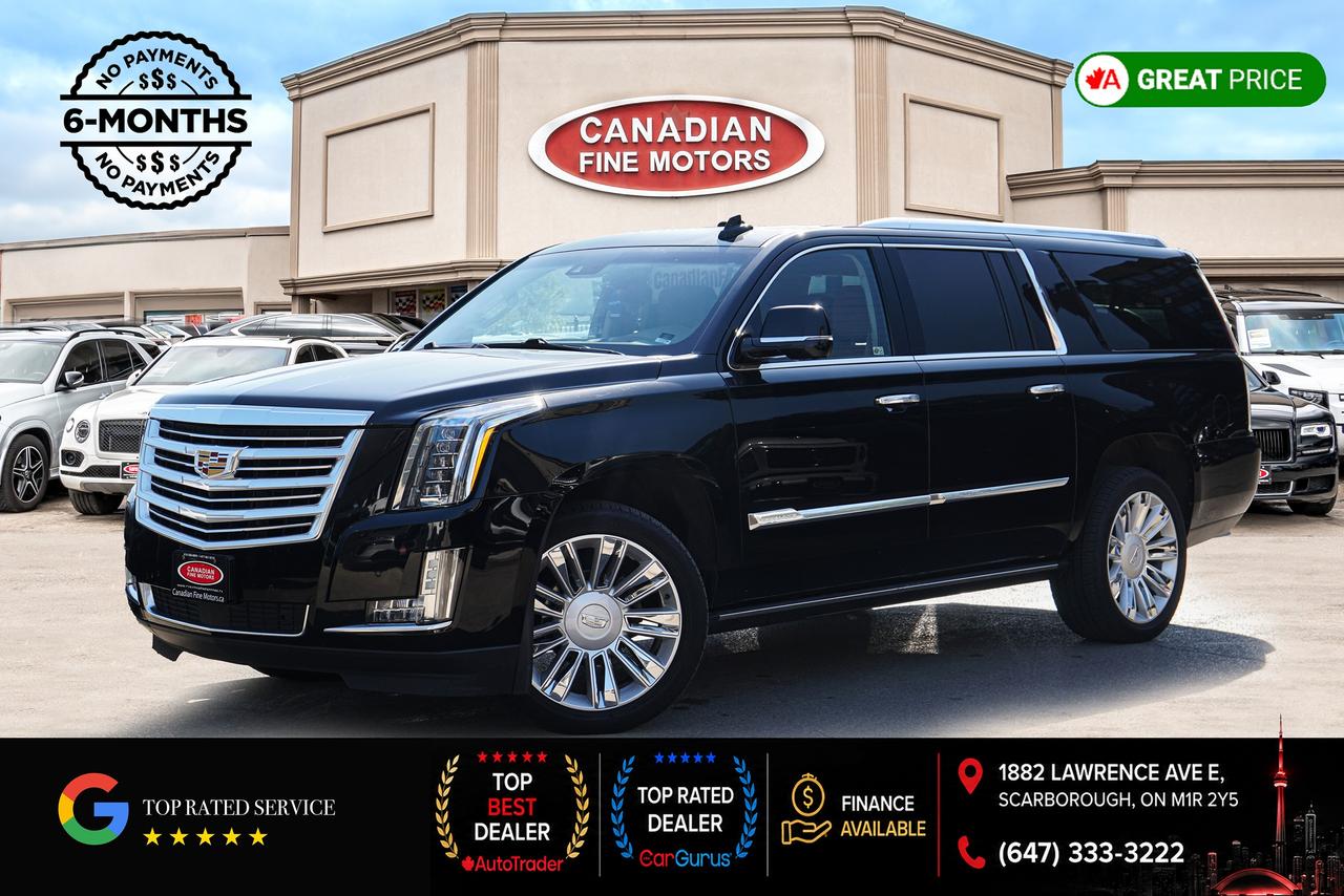 Black 2016 Cadillac Escalade ESV SUV / Crossover Four-Wheel Drive Automatic