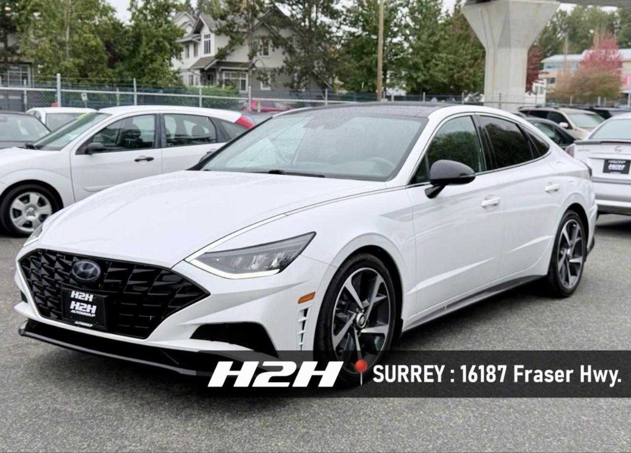 White 2021 Hyundai Sonata Sedan  Automatic