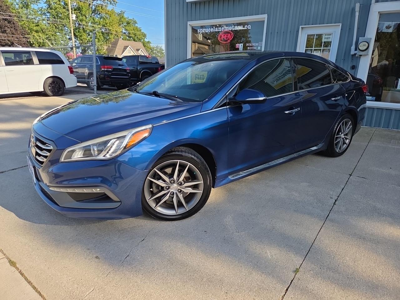 Blue 2017 Hyundai Sonata Sedan Automatic