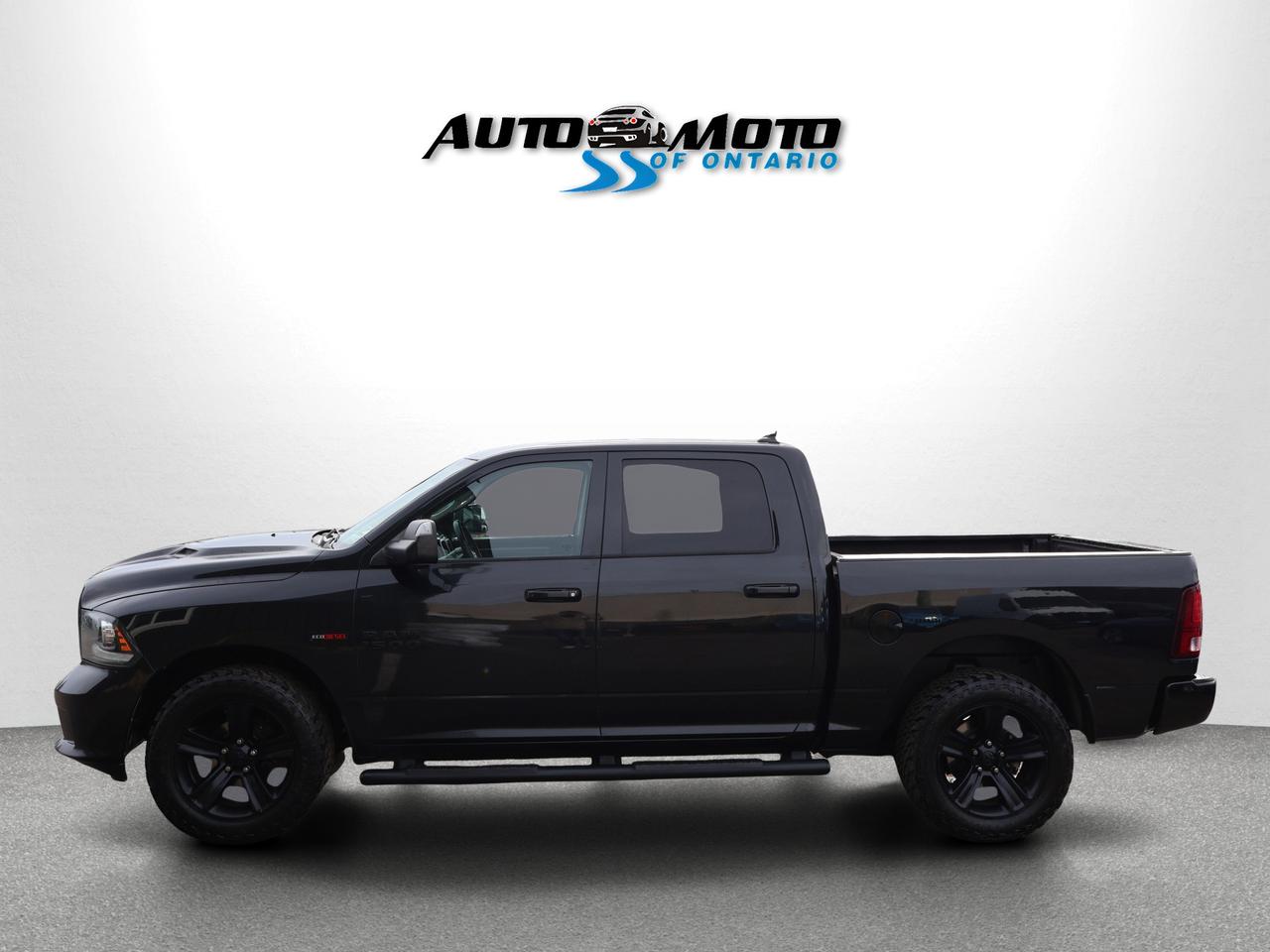 2018 RAM 1500 DIESEL SPORT CREW CAB 4WD *ACCIDENT FREE*SERVICE RECORDS* CAMERA BLUETOOTH LEATHER HEATED SEATS CRUISE ALLOYS Photo