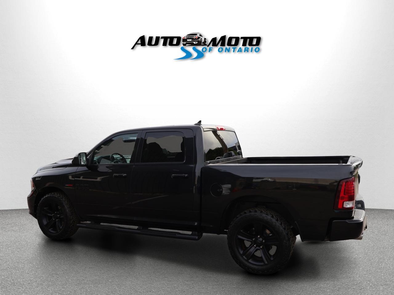 2018 RAM 1500 DIESEL SPORT CREW CAB 4WD *ACCIDENT FREE*SERVICE RECORDS* CAMERA BLUETOOTH LEATHER HEATED SEATS CRUISE ALLOYS Photo