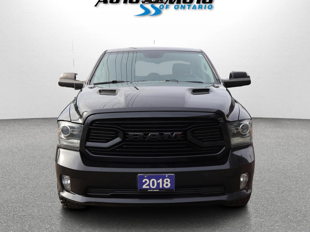 2018 RAM 1500 DIESEL SPORT CREW CAB 4WD *ACCIDENT FREE*SERVICE RECORDS* CAMERA BLUETOOTH LEATHER HEATED SEATS CRUISE ALLOYS Photo1