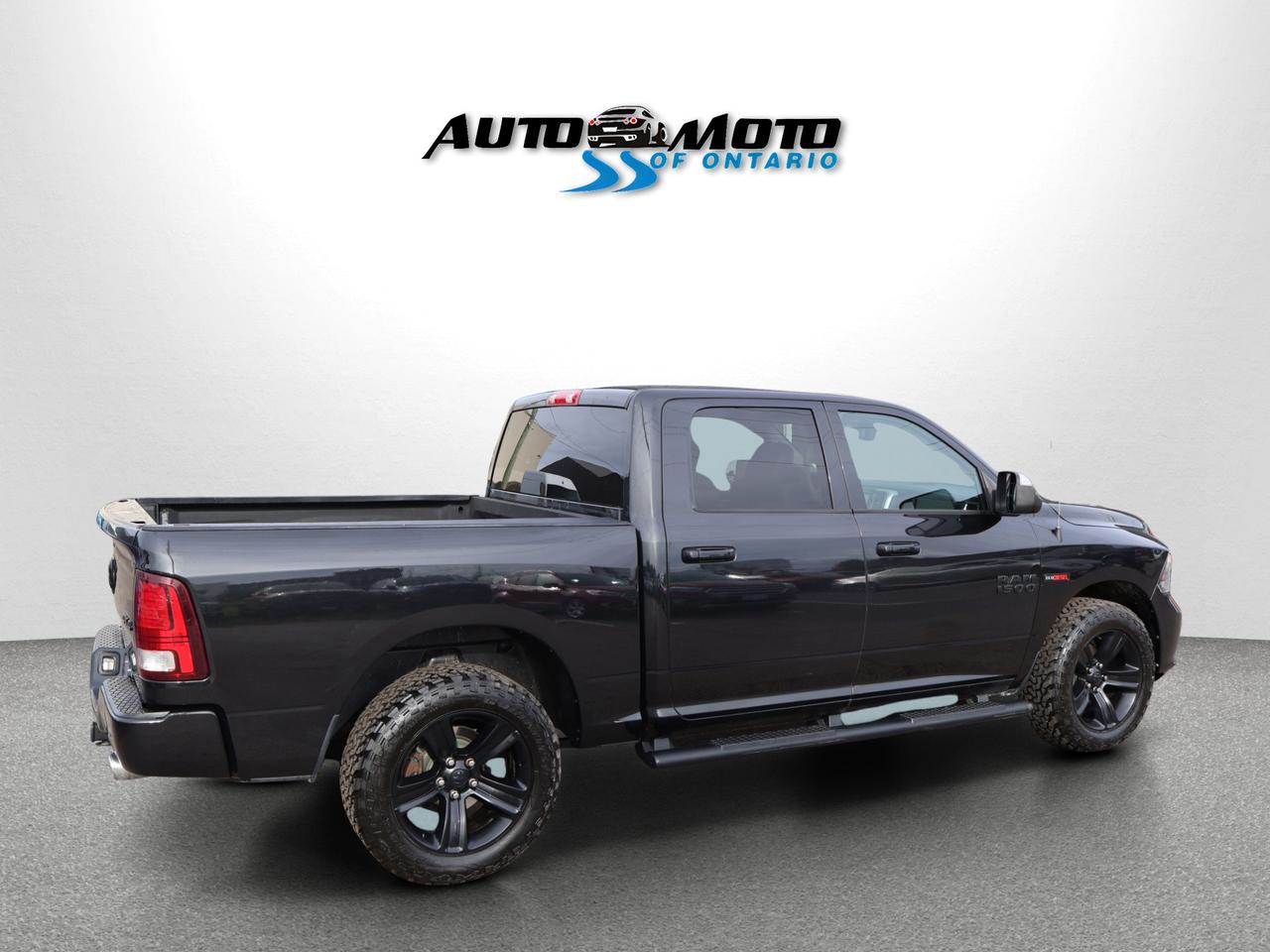 2018 RAM 1500 DIESEL SPORT CREW CAB 4WD *ACCIDENT FREE*SERVICE RECORDS* CAMERA BLUETOOTH LEATHER HEATED SEATS CRUISE ALLOYS Photo