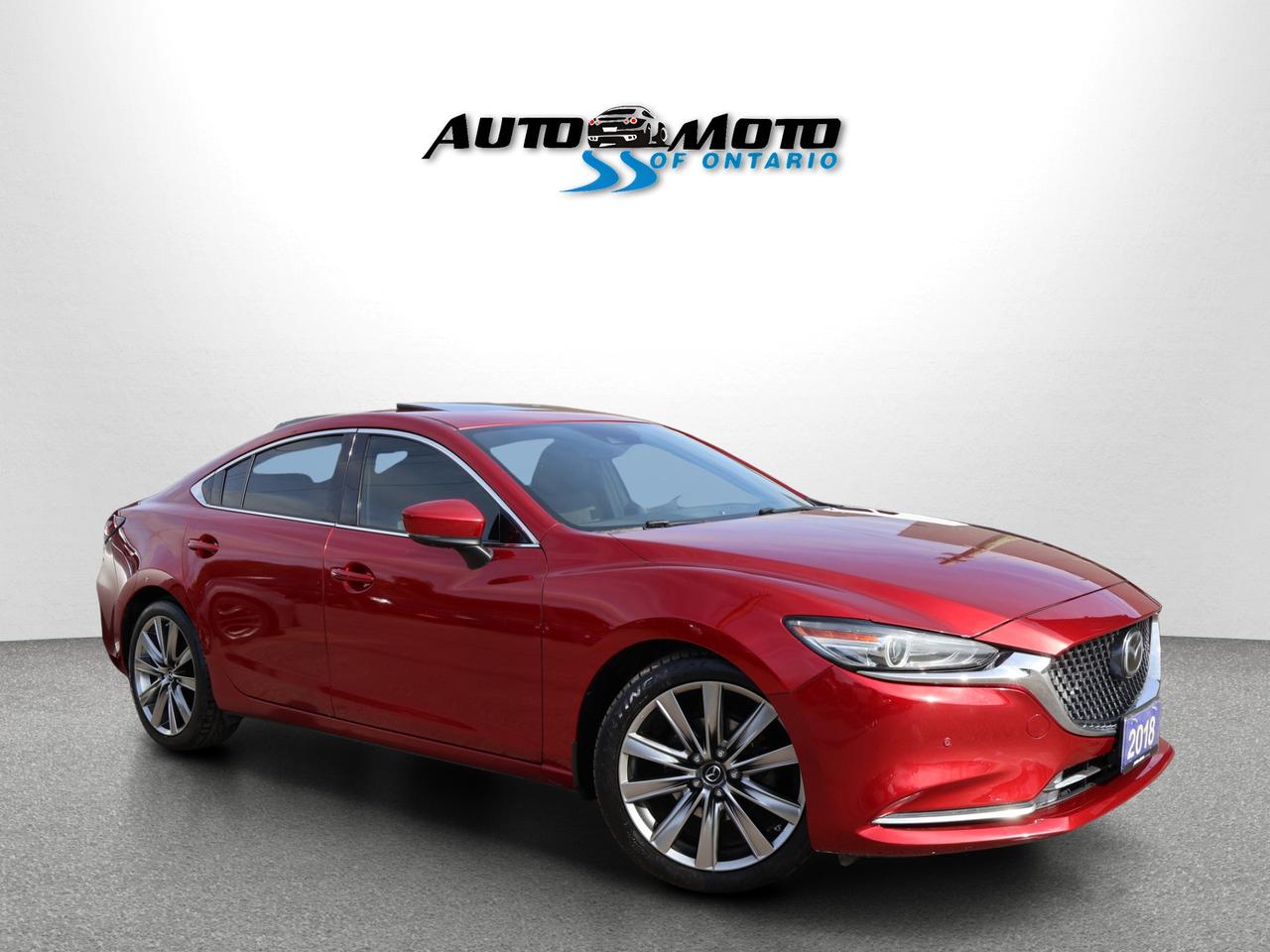 2018 Mazda MAZDA6 SIGNATURE CERTIFIED *SERVICE RECORDS* CAMERA NAV BLUETOOTH LEATHER HEATED SEATS CRUISE ALLOYS - Photo #1
