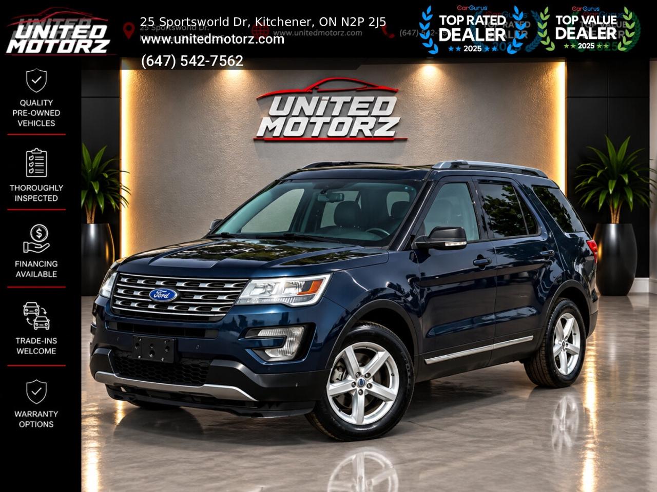 2017 Ford Explorer XLT 4WD 3.5L 6cyl~SAFETY CERTIFIED~ Photo0