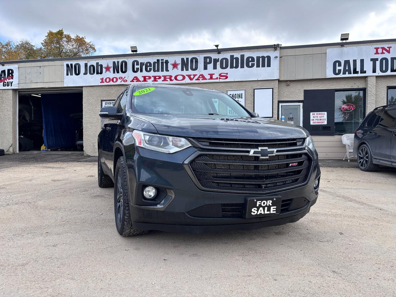 Black 2021 Chevrolet Traverse SUV / Crossover Four-Wheel Drive Automatic