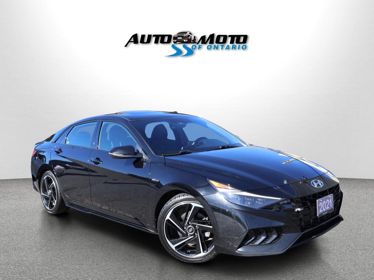 2021 Hyundai Elantra N-LINE *1 OWNER* CAMERA NAV BLUETOOTH LEATHER HEATED SEATS SUNROOF CRUISE ALLOYS - Photo #1