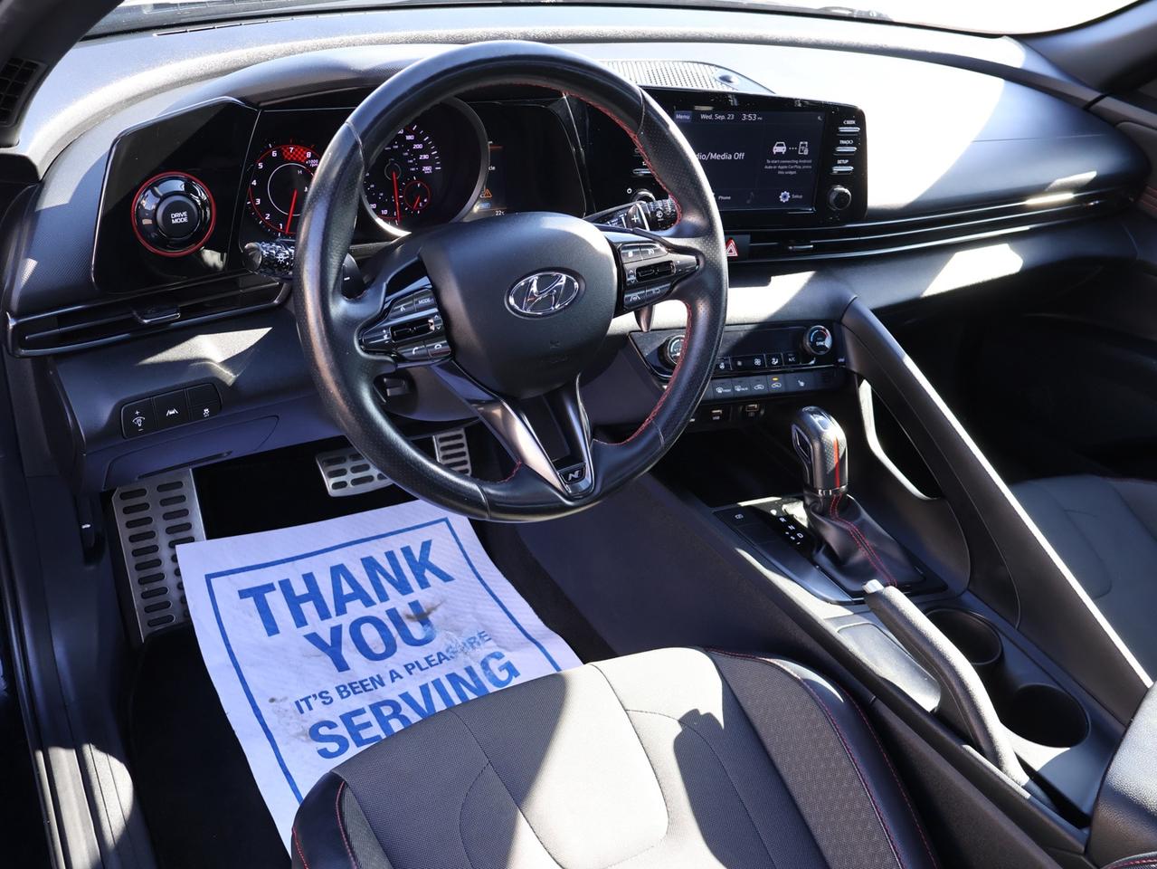 2021 Hyundai Elantra N-LINE *1 OWNER* CAMERA NAV BLUETOOTH LEATHER HEATED SEATS SUNROOF CRUISE ALLOYS Photo